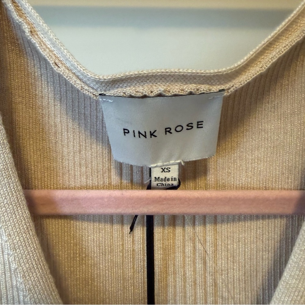NEW Endless Rose Ribbed Top Size S - Picture 4 of 4